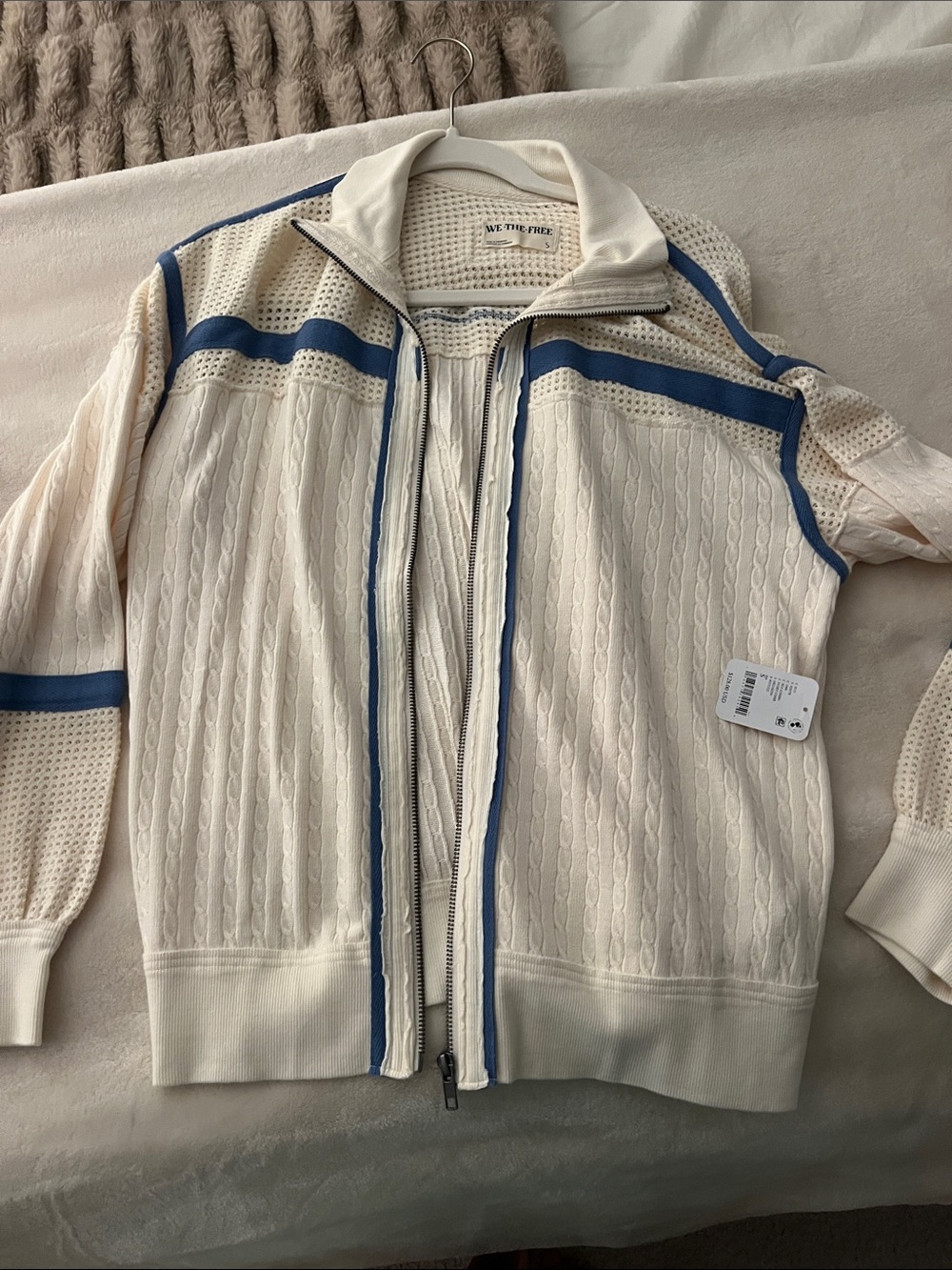 NEW we the free people zip up sweater